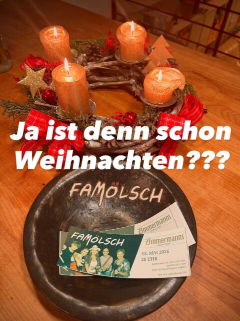 Zum Glück nicht, denn wir haben noch einen ganz heißen Geschenketipp für euch! 🔥🔥🔥🎁
Ab sofort könnt ihr für unser nächstes Konzert am 13. Mai 2026 Karten kaufen. Der Ticketpreis beträgt 15€ im VVK. Als kleines Special für Weihnachten bekommt ihr bis zum Jahresende 2 Tickets für 25€ zzgl. Versand - schnell sein lohnt sich also! 🎫 ☑️🎄
Einfach in die Kommentare schreiben. Wir melden uns umgehend bei euch!